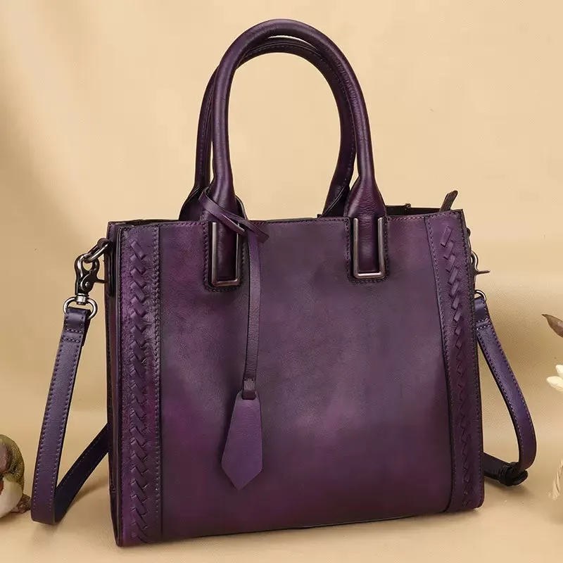 Womens Small Over The Shoulder Purse Brown Leather Crossbody Bag