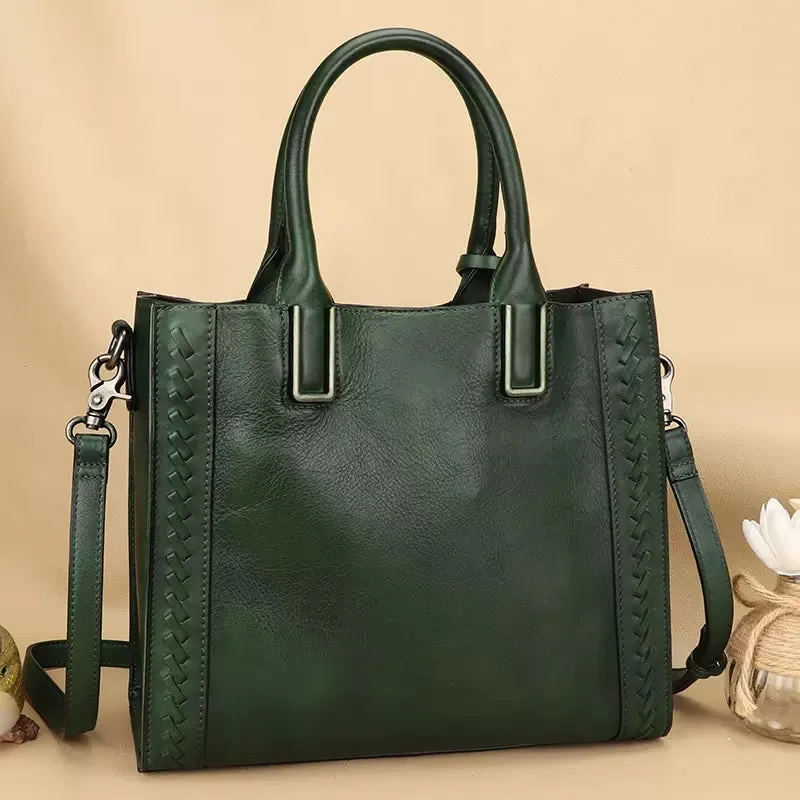 Womens Small Over The Shoulder Purse Brown Leather Crossbody Bag