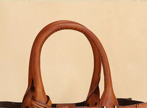 Womens Small Over The Shoulder Purse Brown Leather Crossbody Bag